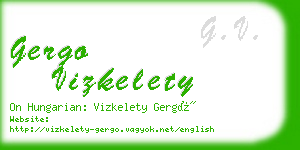 gergo vizkelety business card
